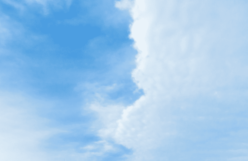 断層雲｜雨雲などで頻繁に見られる