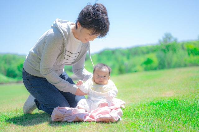 赤ちゃんをキャンプに連れていく