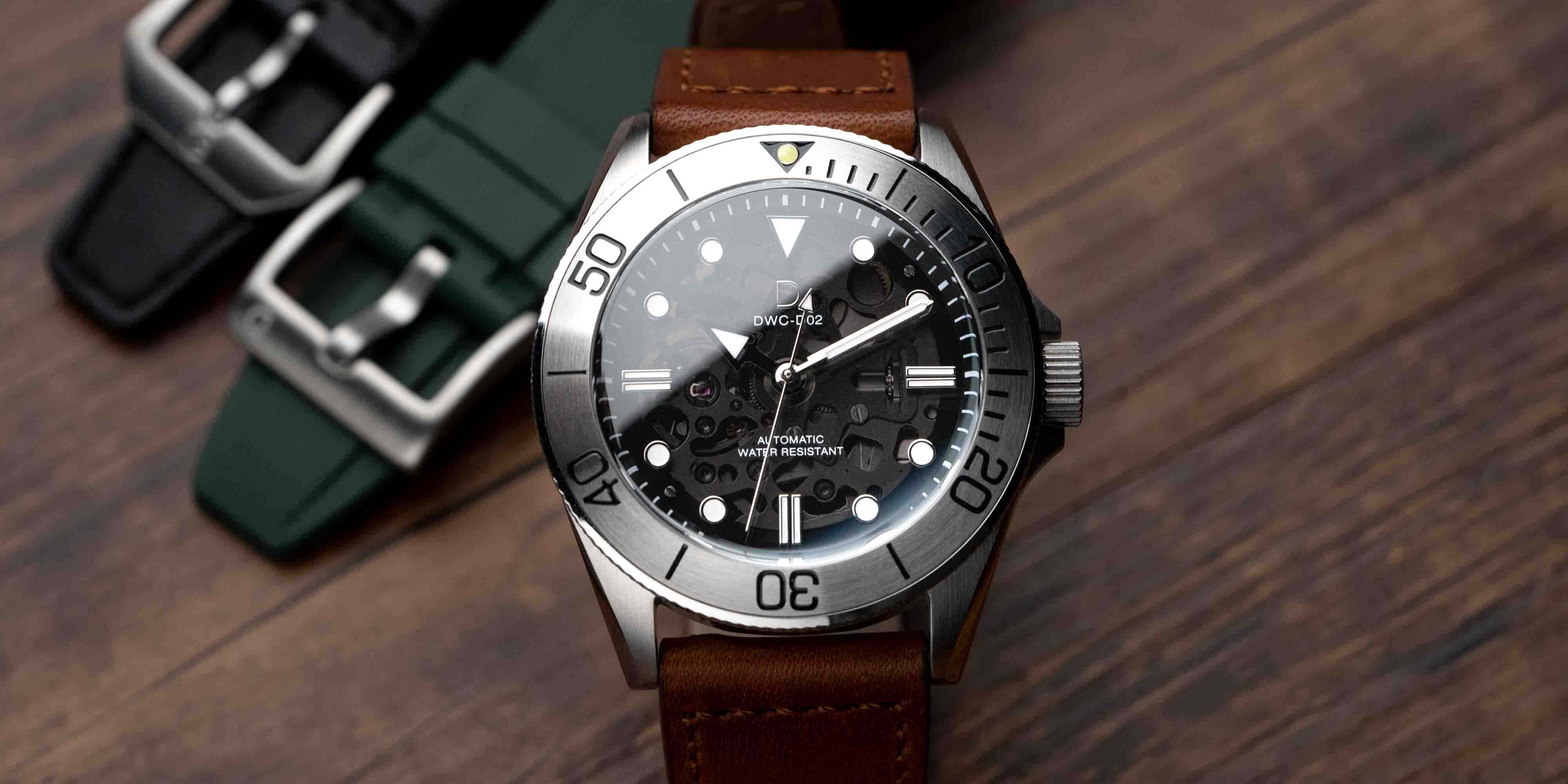 DIY Watch Club diver with sapphire dial and stainless steel bezel