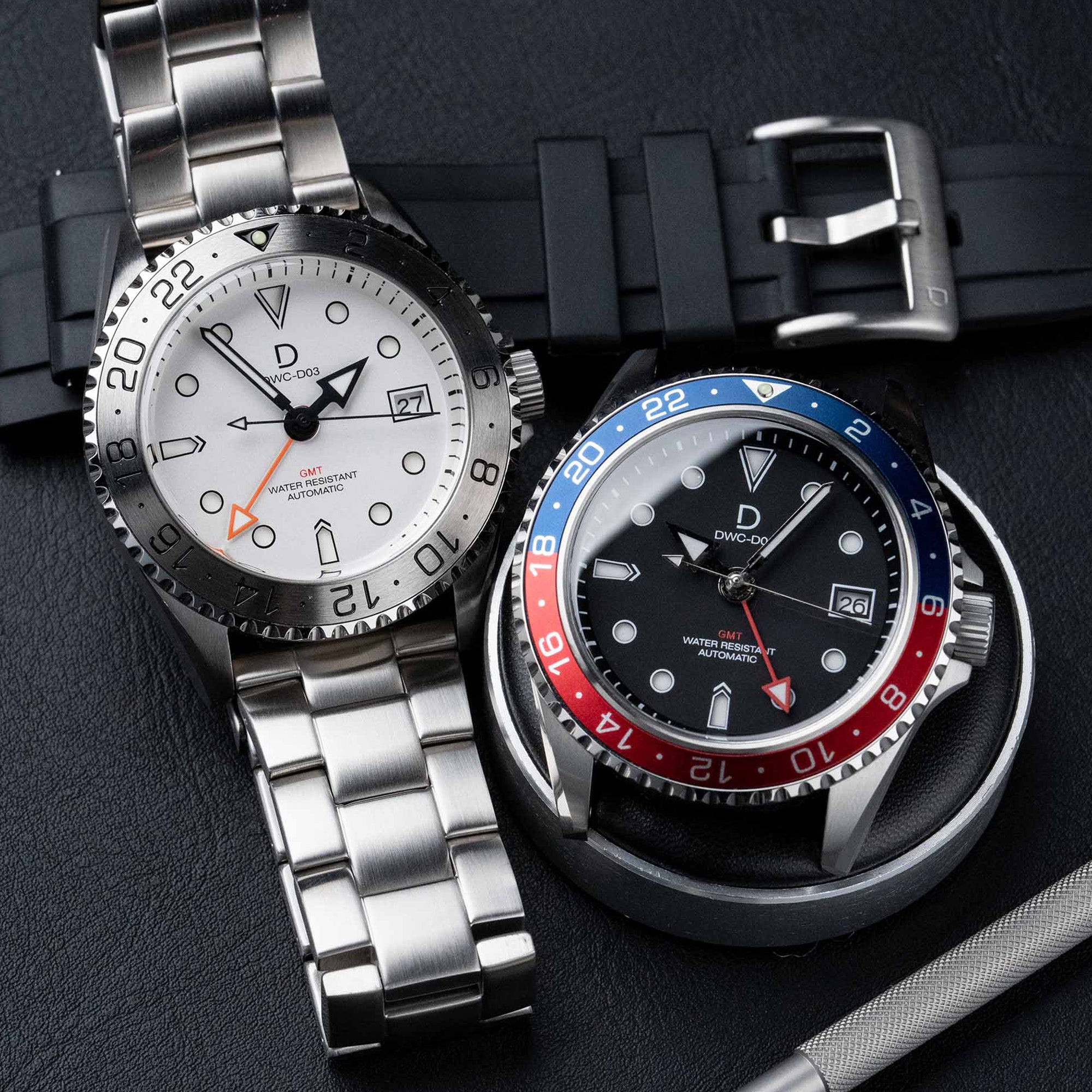 Pepsi GMT with another GMT with white dial