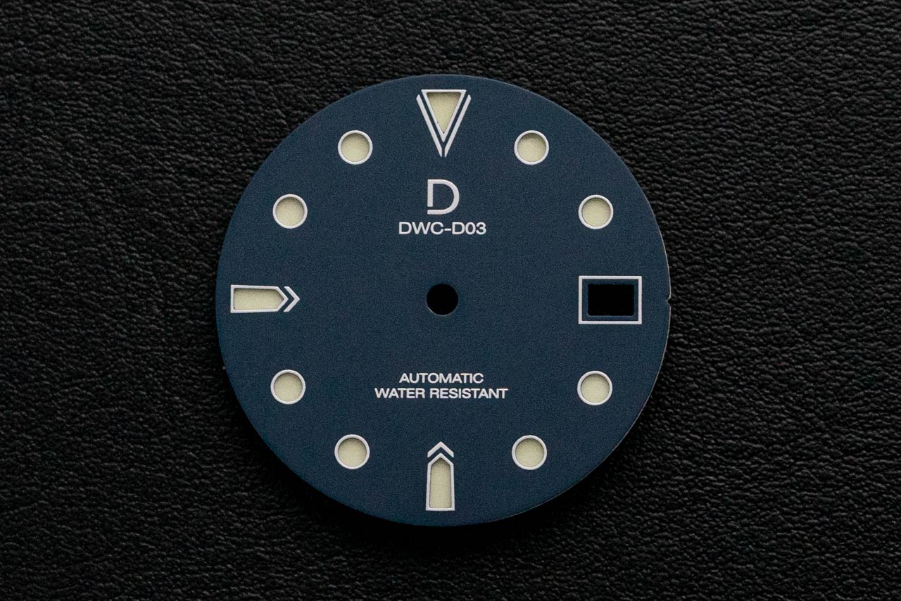 DWC D03 Deep Blue Sandwich Lume Dial for TMI NH35 – DIYWATCH Club