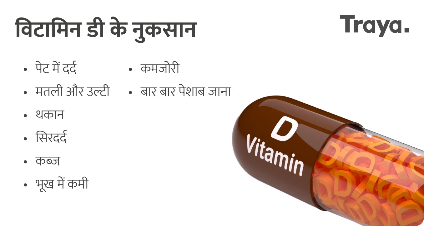 विटामिन डी के नुकसान