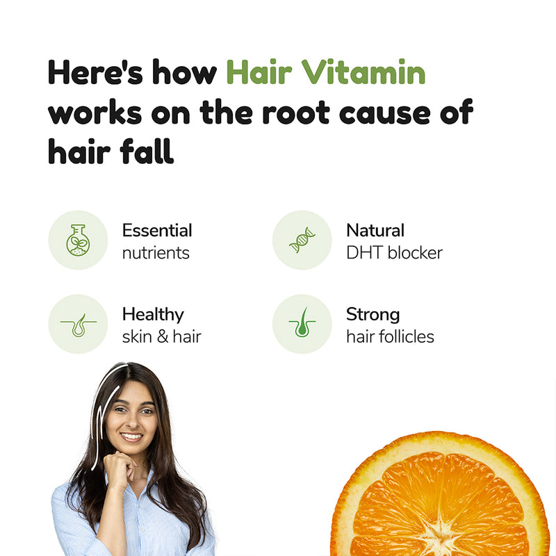 Havintha Plant Based Hair Vitamins Supplement with DHT Blocker Hair V