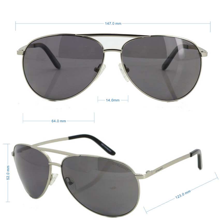 Stingray Fishing Sunglasses - MAHI - Matt Silver Smoke – stingrayeyewear