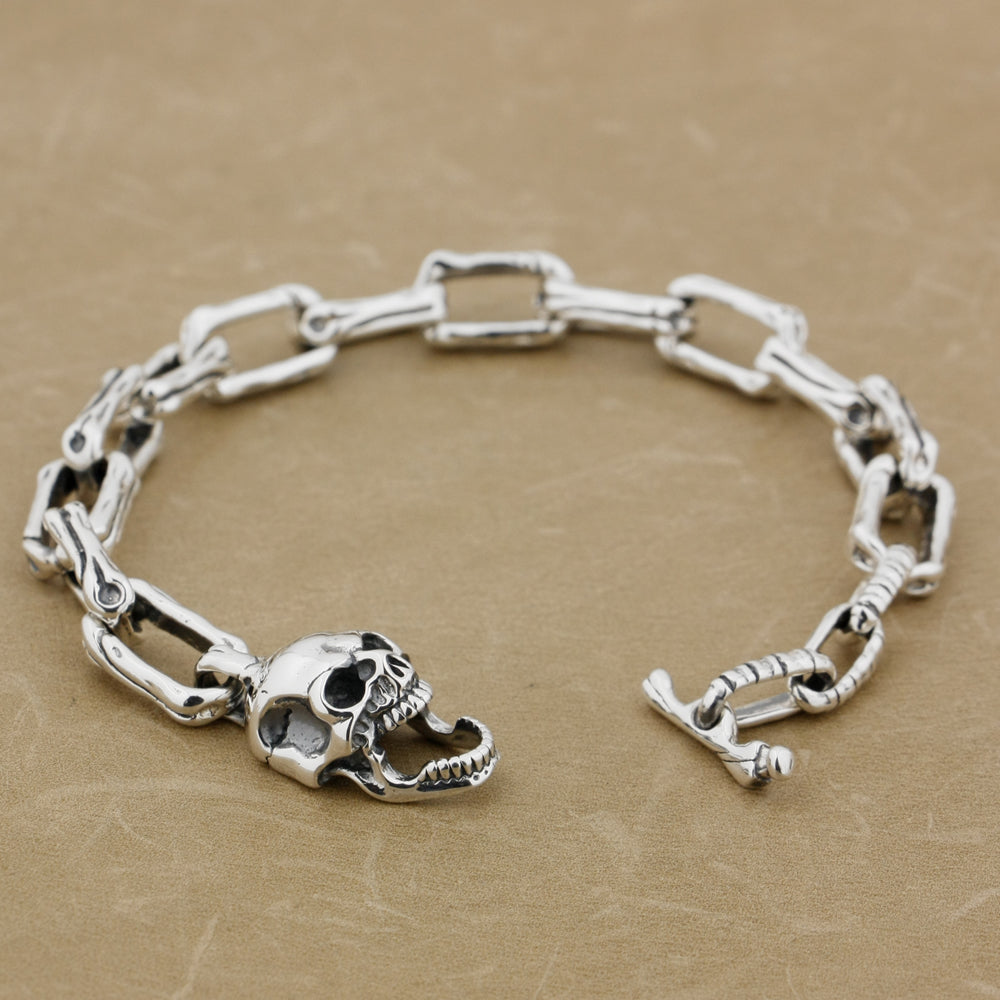 skull and bones bracelet