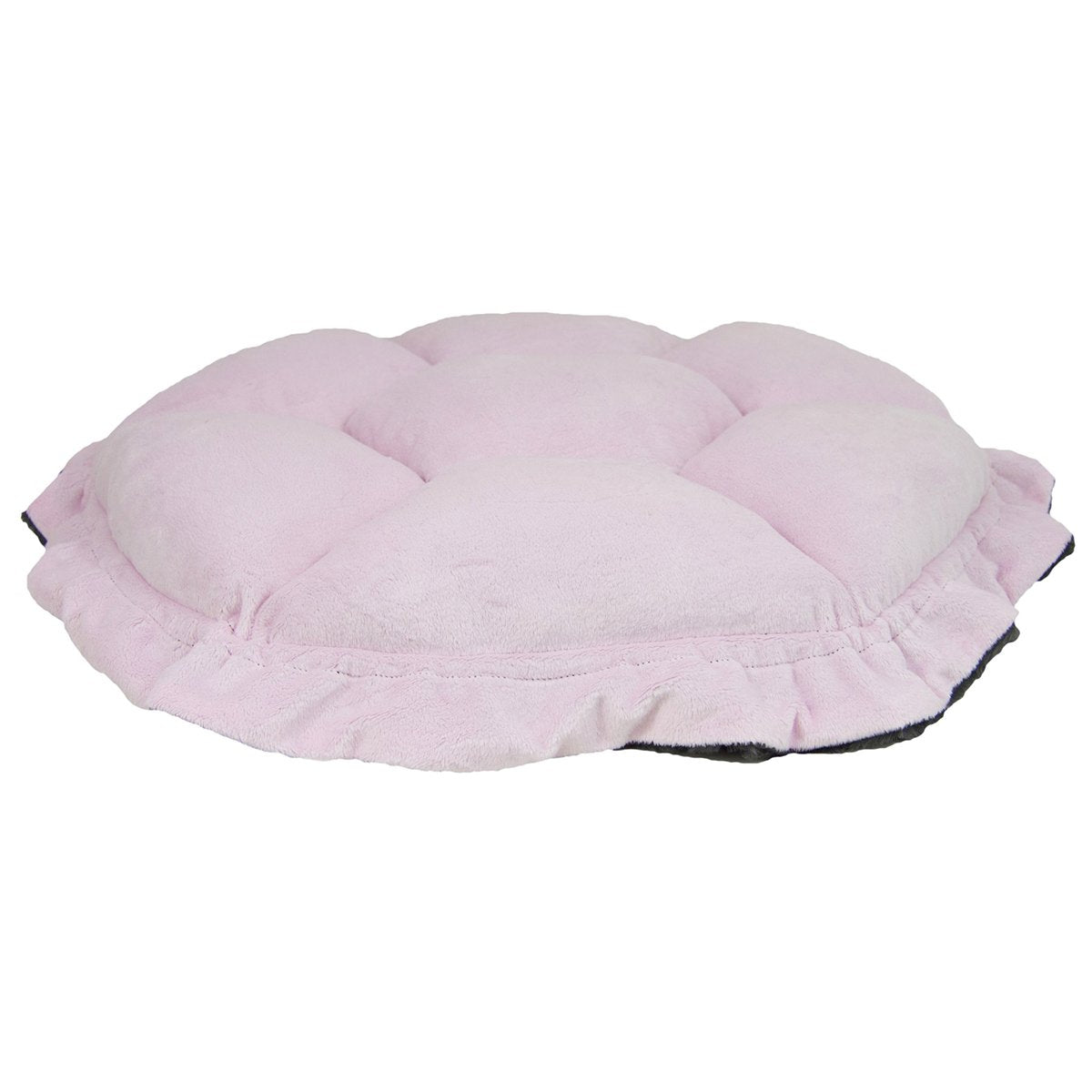 Cuddle Pod Dog Bed Gravel Stone/Pink Lotus