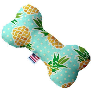 Plush Bone Dog Toy Pineapples And Dots