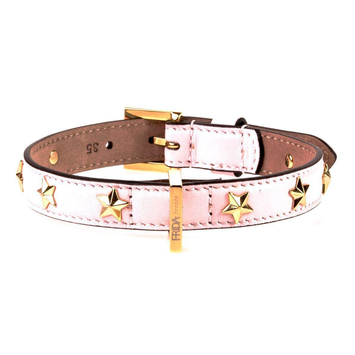 Stud Star Leather Dog Collar Light Pink – Bitch New York
