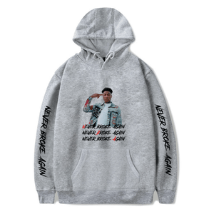 never broke again white hoodie