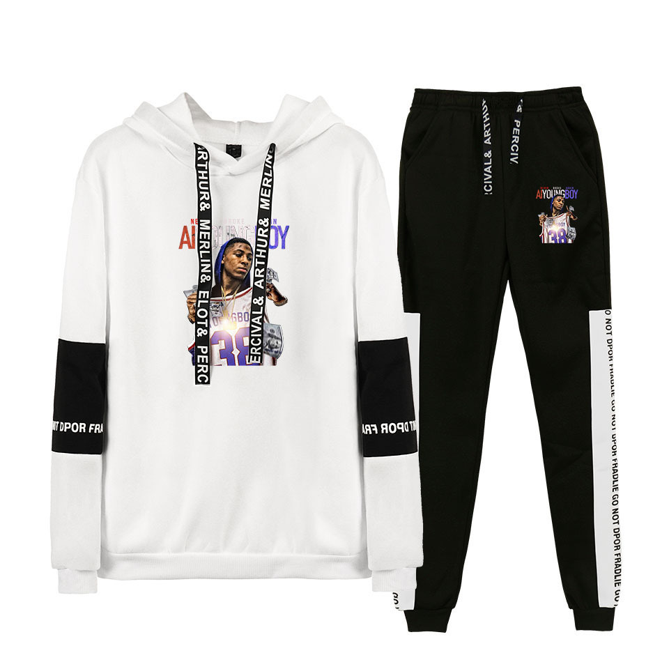 nba youngboy hoodie white