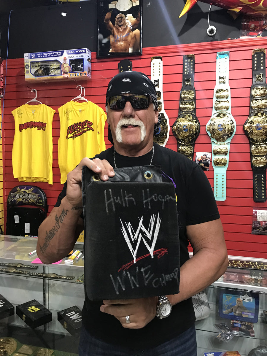 Hulk Hogan Signed WWE Turnbuckle – Hogan's Beach Shop