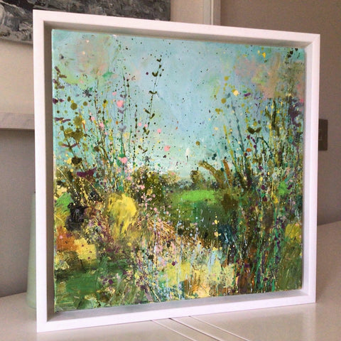 'Today' painting, 34x34cm inc frame