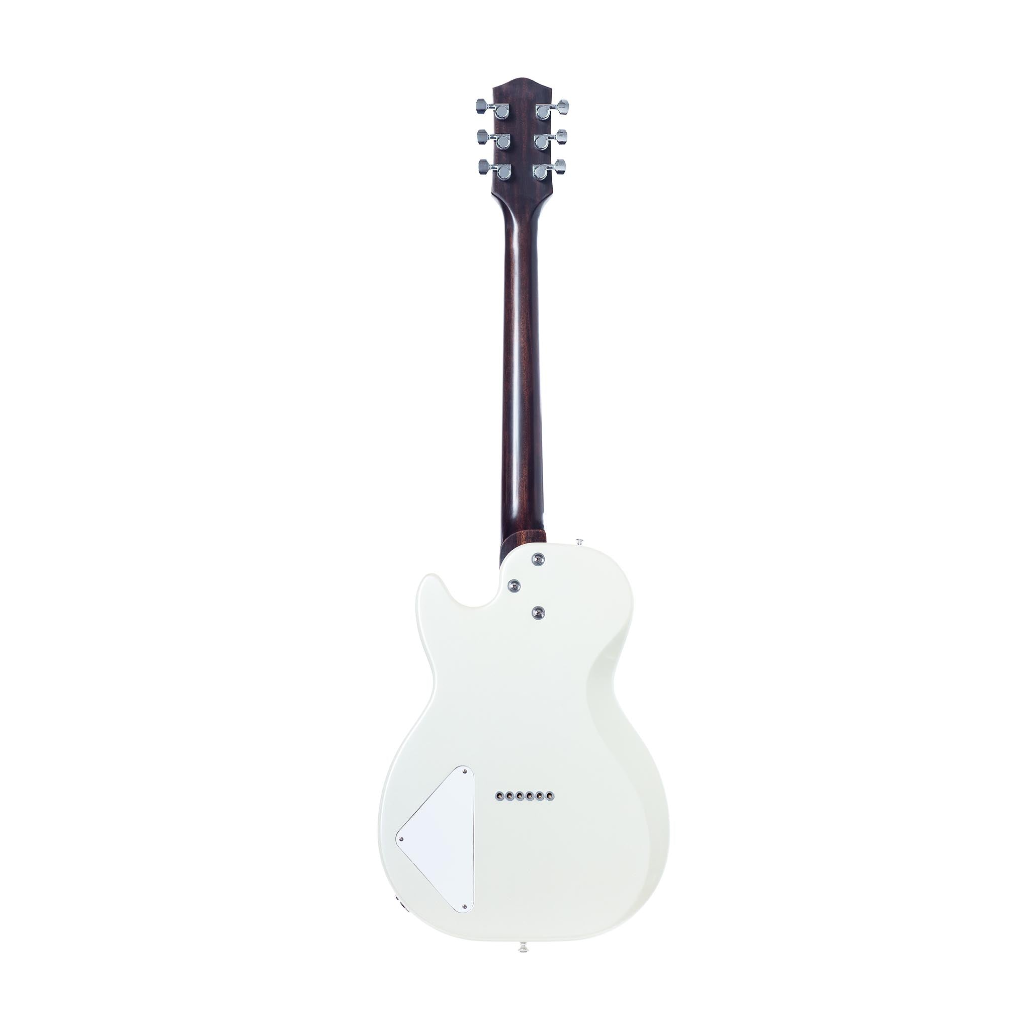 Left Handed Electric Guitar White Body Gold Hardware Standard Adult Size