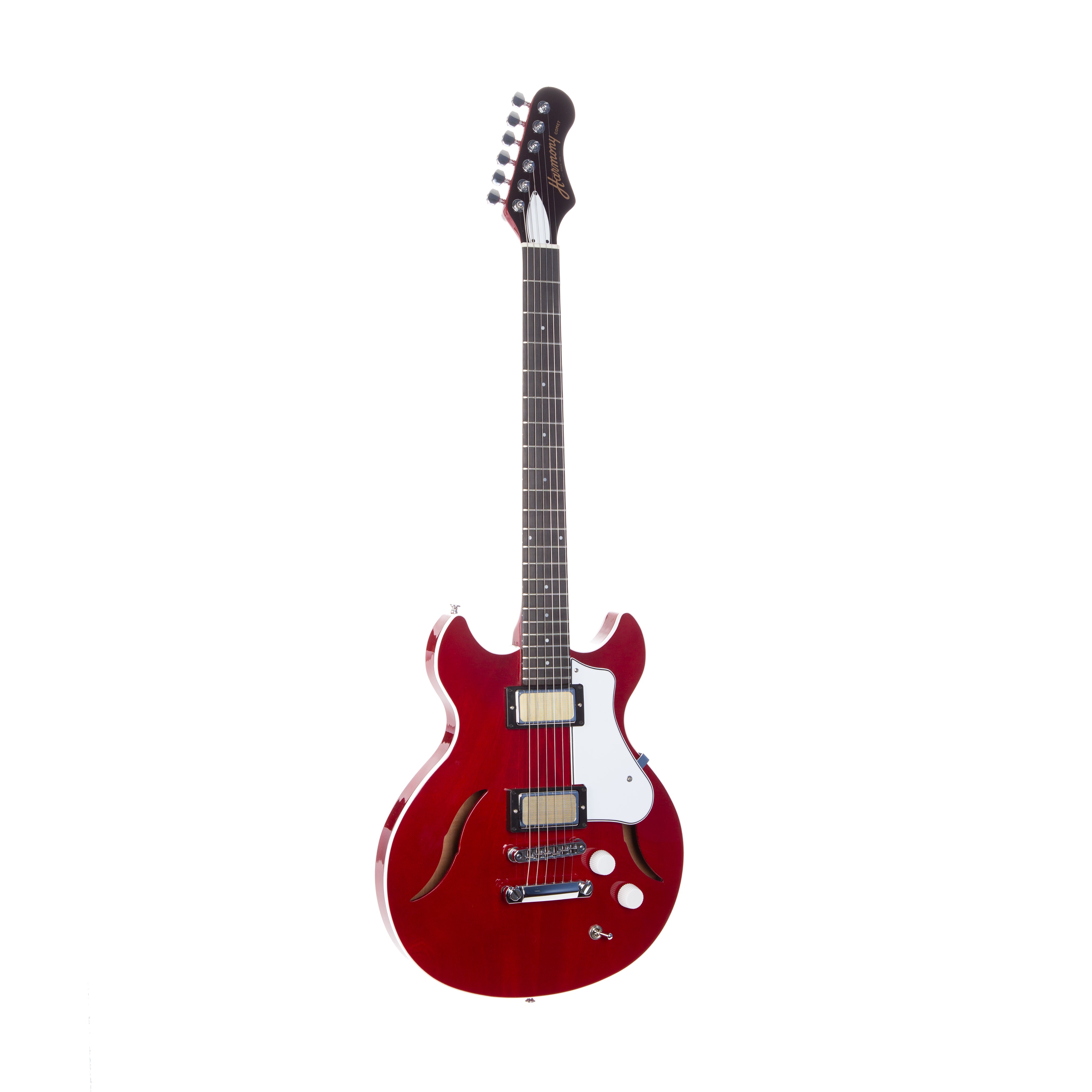 Harmony Standard Comet Electric Guitar w/Case, RW FB, Trans Red – Harmony  Guitars