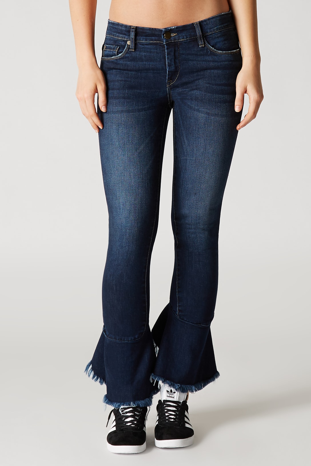 skinny kick flare jeans