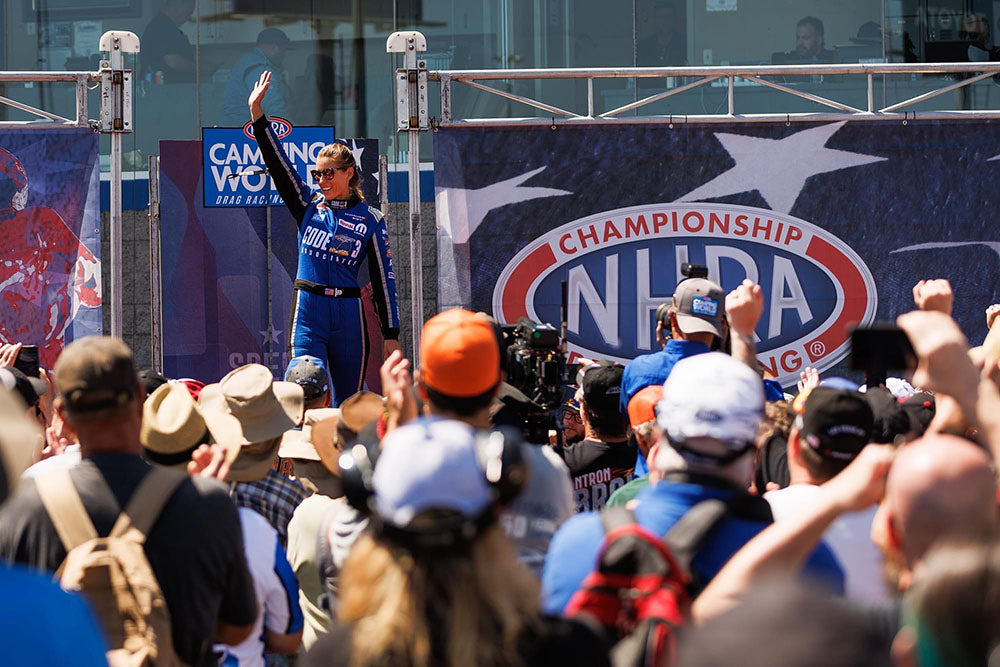 Leah Pruett at NHRA Four-Wide Nationals, Las Vegas, NV