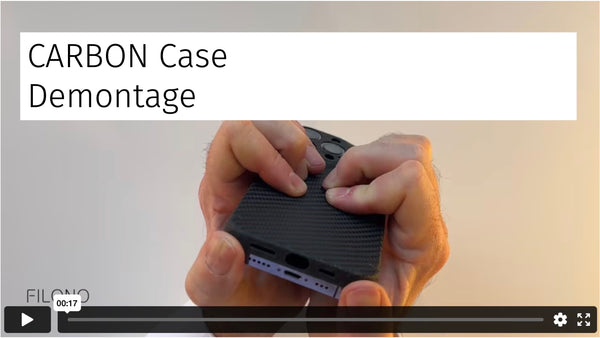 Zum Demontagevideo Filono Carbon Case 