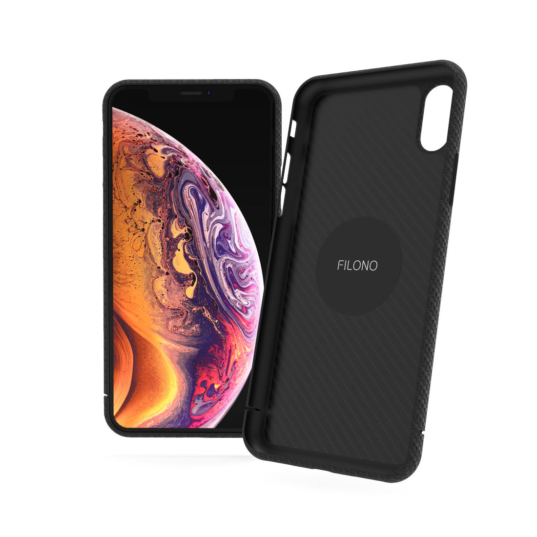 iPhone XS Carbon Hülle ultradünn, hochwertig von FILONO