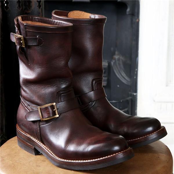 mens buckle boots