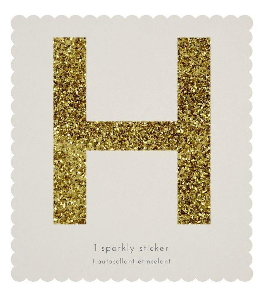  Meri Meri Gold Glitter Alphabet Sticker Sheets (Pack of 10) :  Home & Kitchen