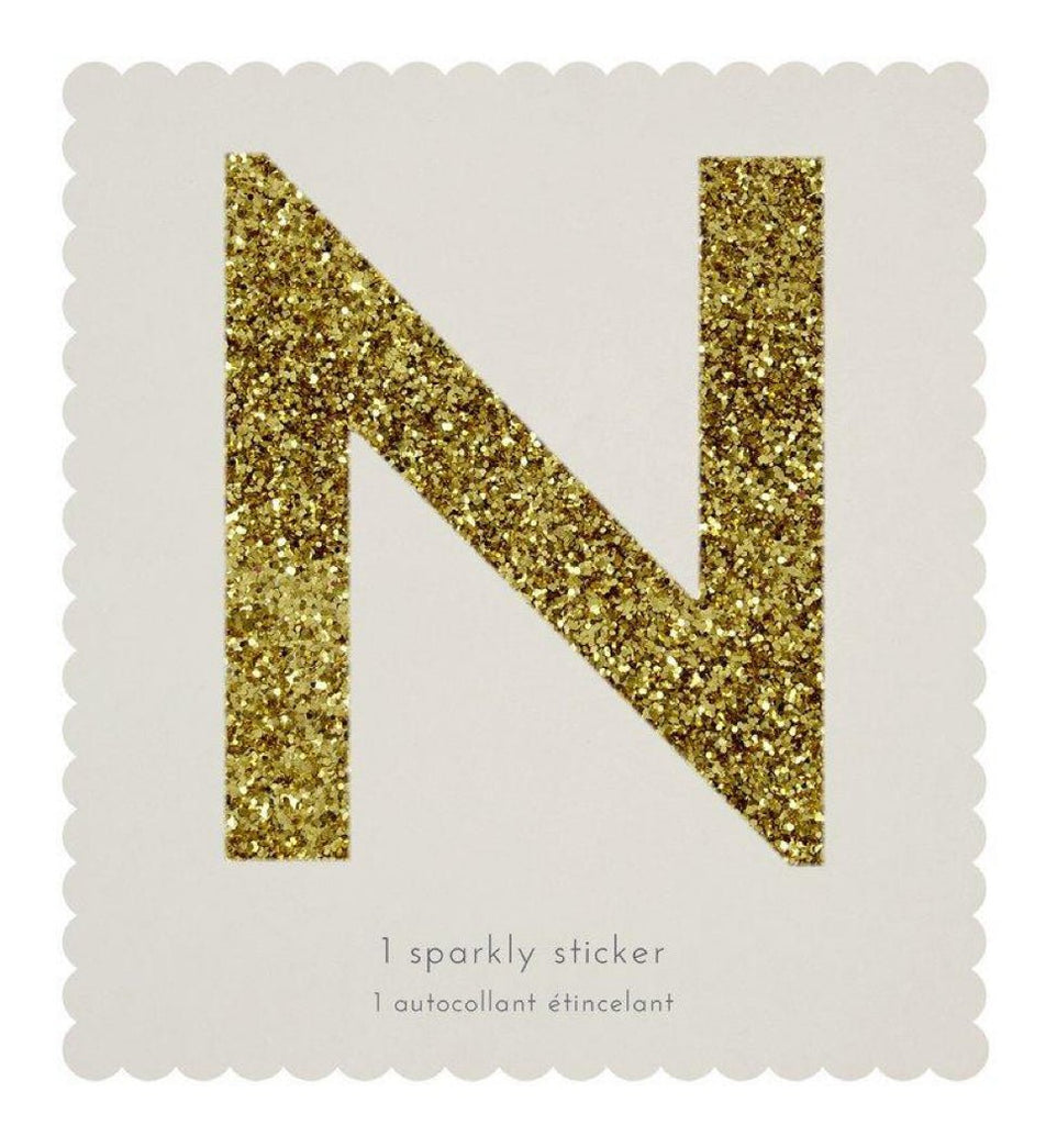 Meri Meri Gold Glitter Alphabet Stickers