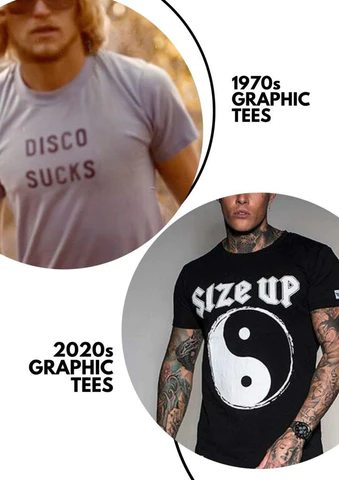 T-shirt 1970 vs T-shirt 2020