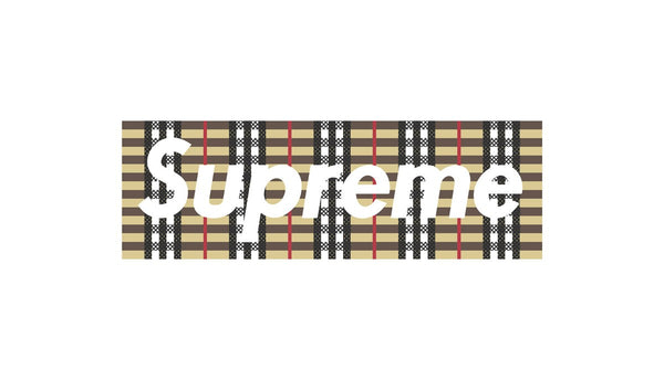 Logo Supreme Burberry Box Logo
