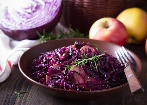 Festive spiced cabbage with apple recipe