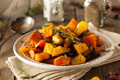 Honey and orange roasted vegetables