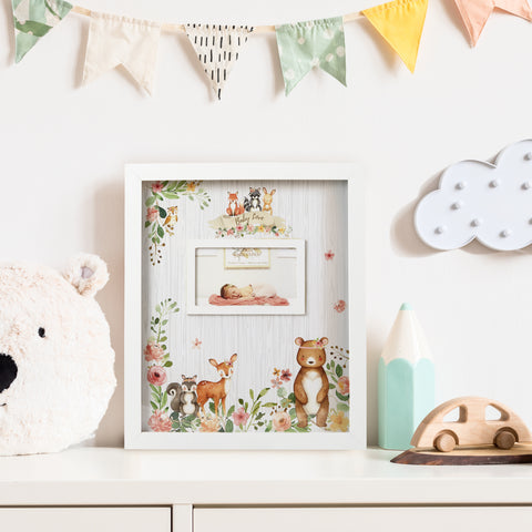 A Pink Woodland Baby Shower - frame guestbook