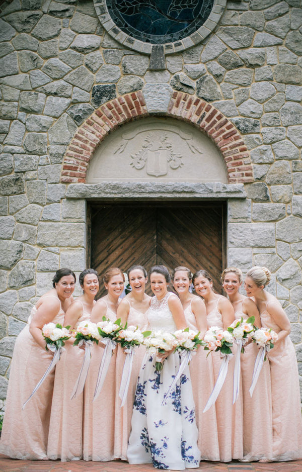 Bride and Bridesmaids | A Spring Wedding in Delaware | Kate Aspen