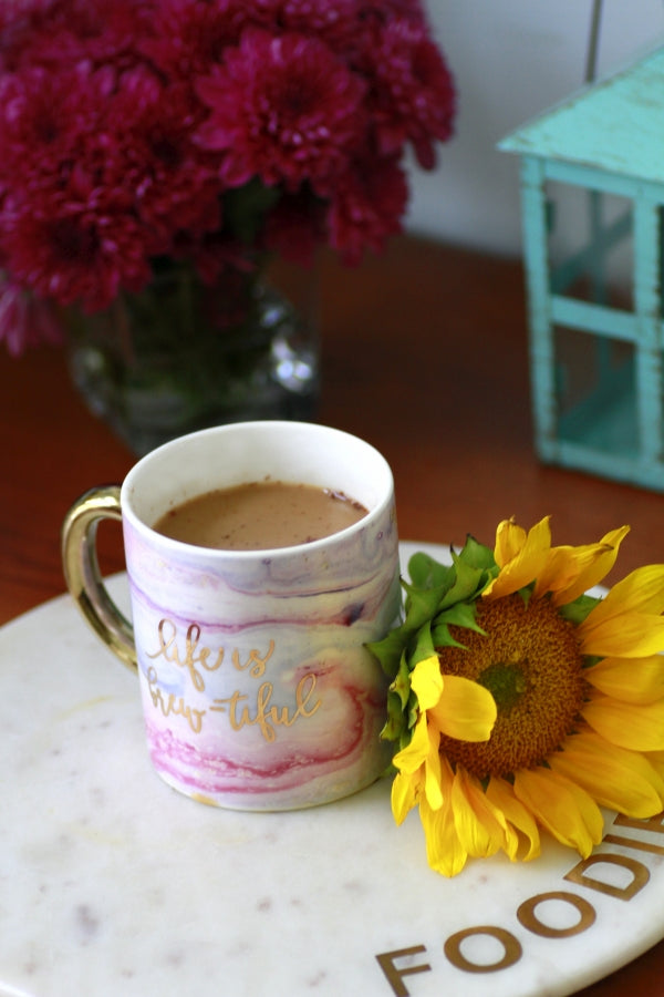 Marbleized Mug | Tips for Crafting Tea & Coffee Creations at Home | Kate Aspen