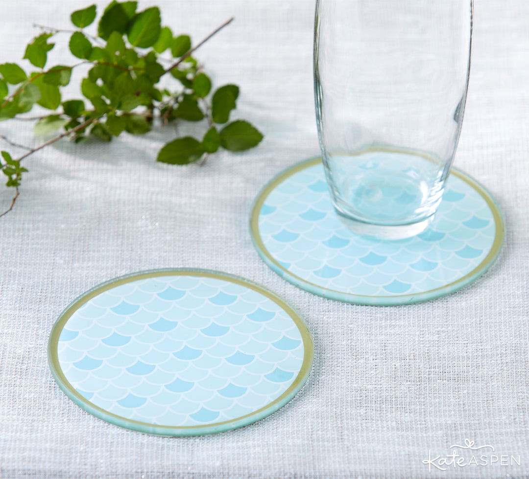 Mermaid Coasters | 10 Coastal Favors & Decor For A Seaside Escape | Kate Aspen