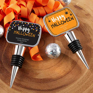 Personalized Silver Bottle Stopper - Halloween