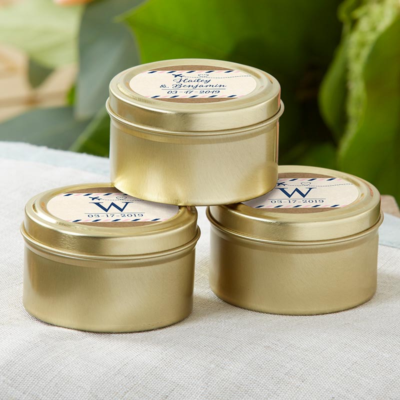 travel sweets gold tin
