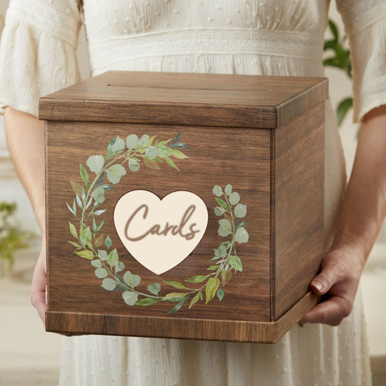 White Distressed Vintage Wedding Card Box