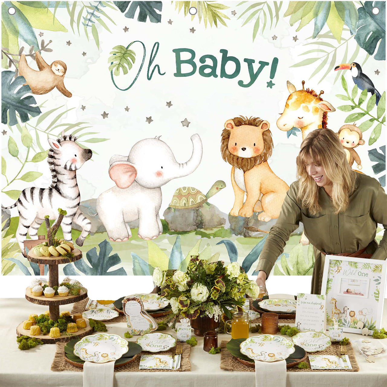 Safari Baby Shower Backdrop – Kate Aspen