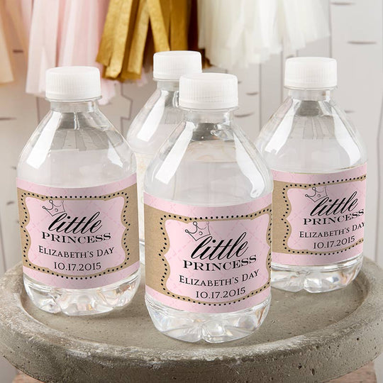 Personalized Water Bottle Labels - Little Princess