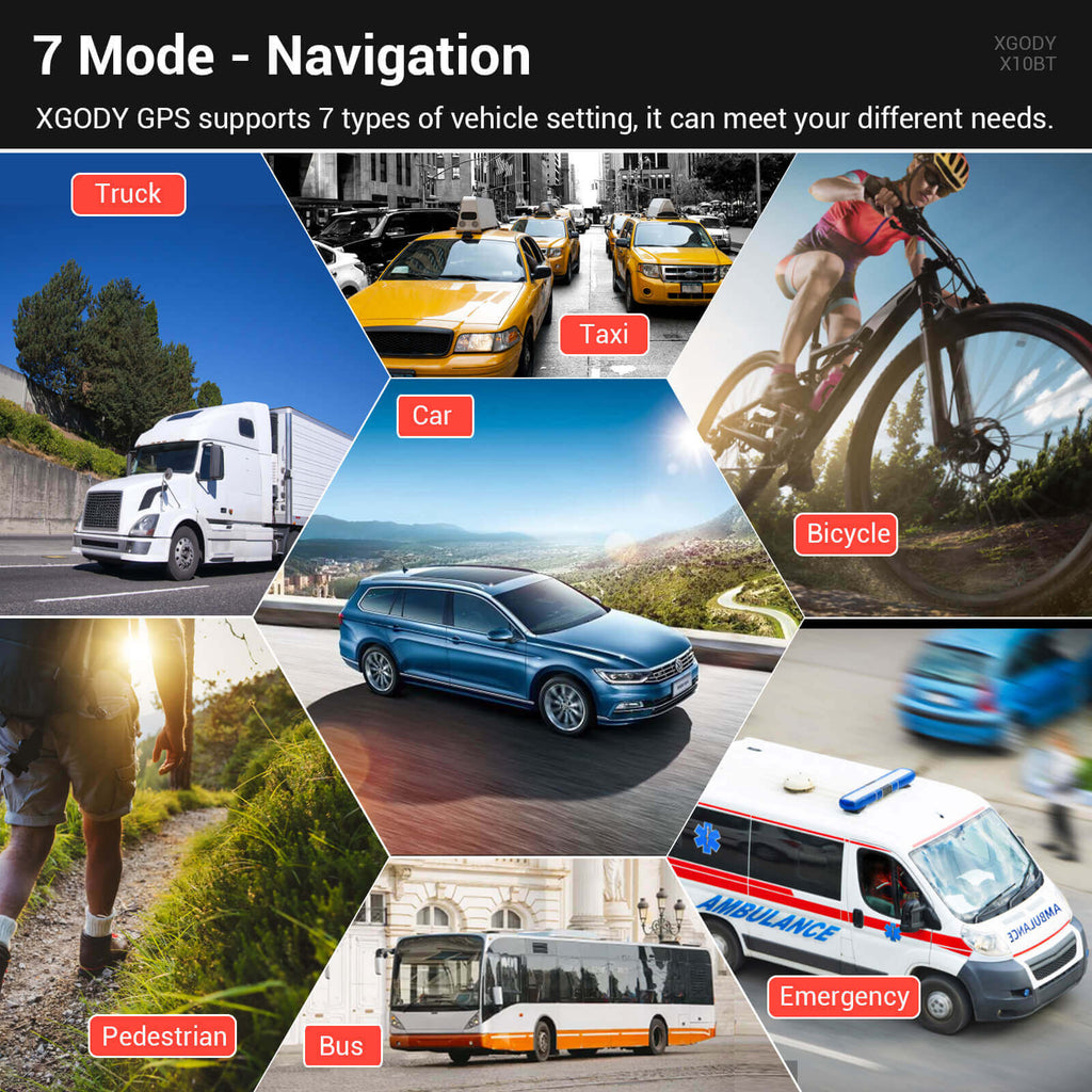 XGODY navigation is suitable for many types of vehicles