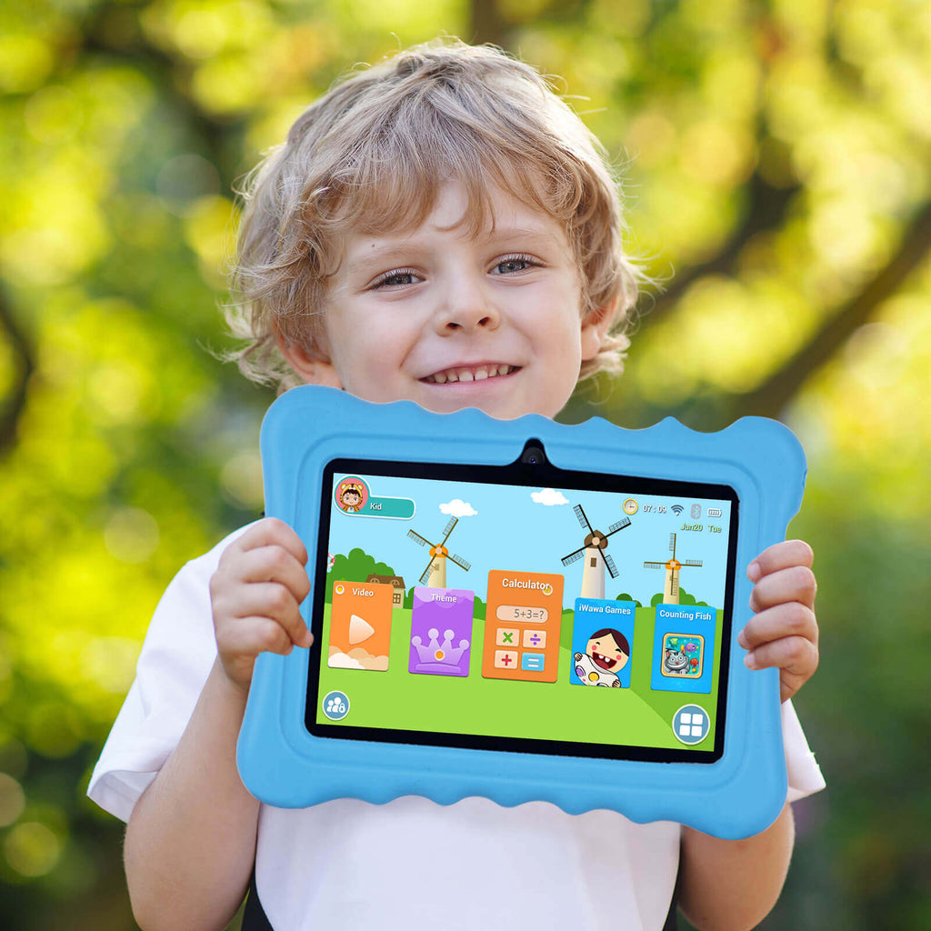 Blue children's tablet