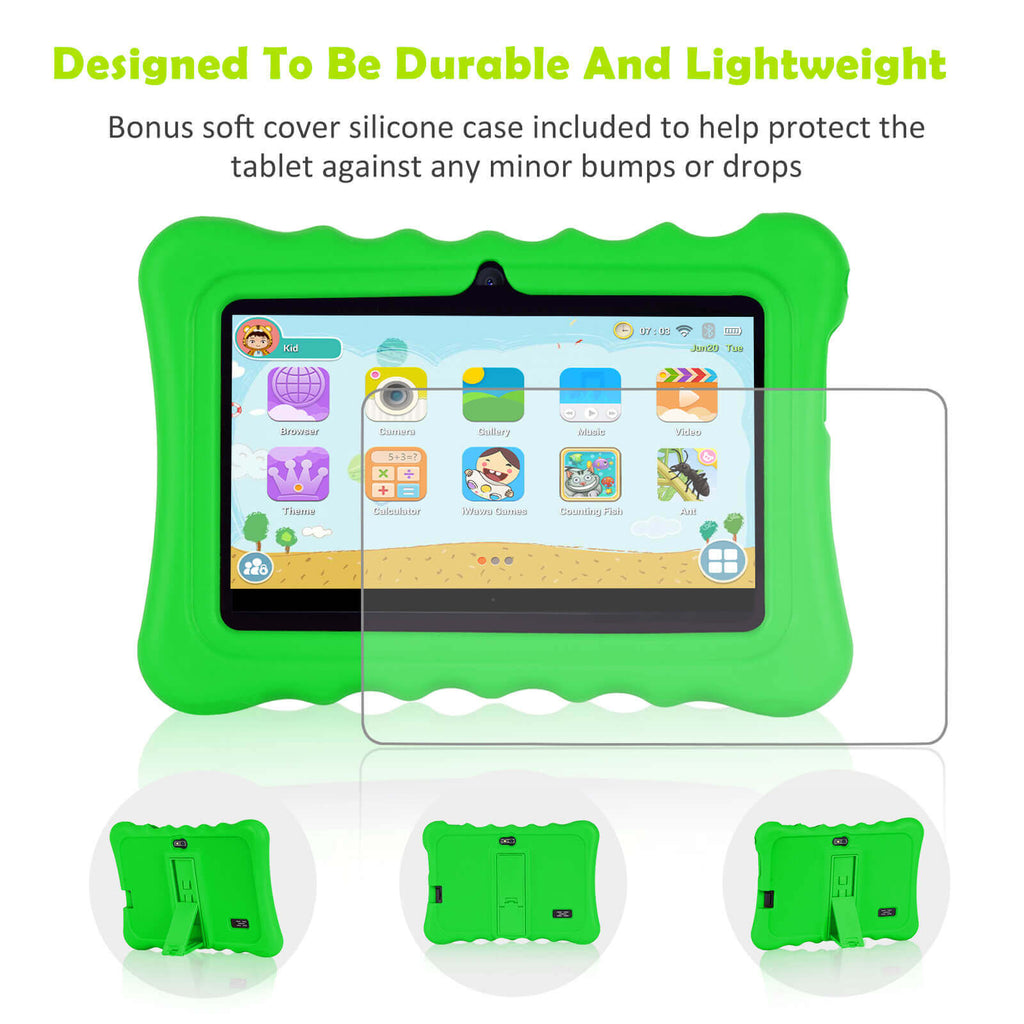 Green children's tablet