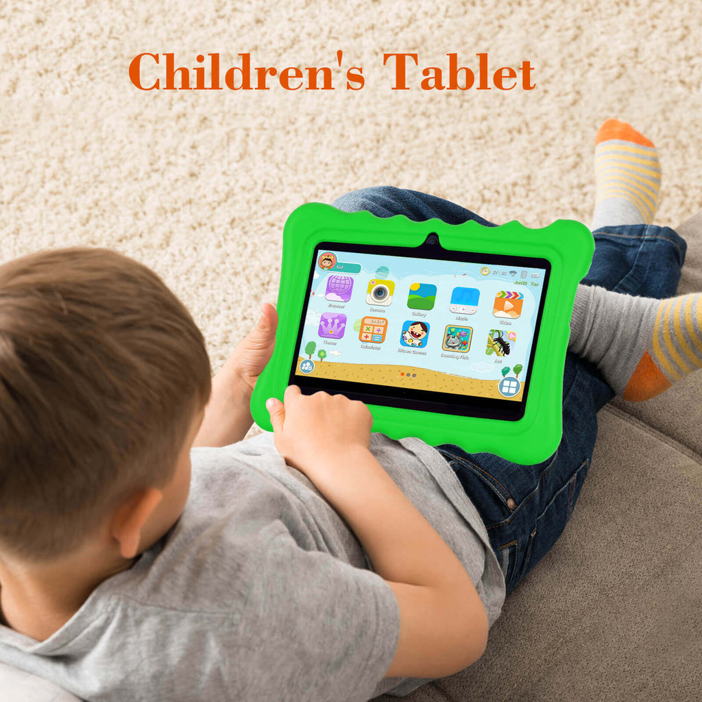 Green children's tablet