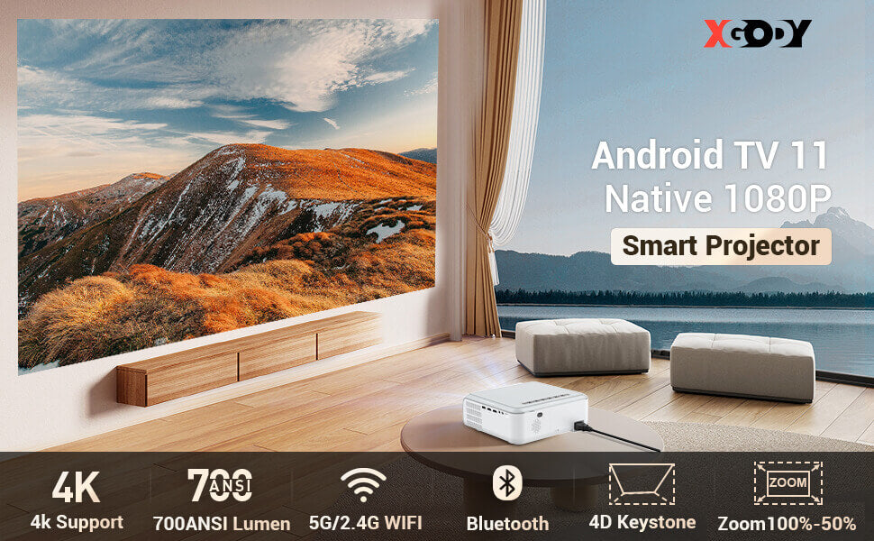 Native 1080P Smart Projector