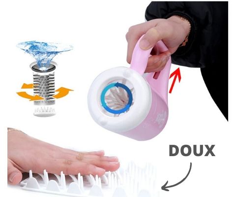 démontable pour lavage boue patte de chien doux silicone