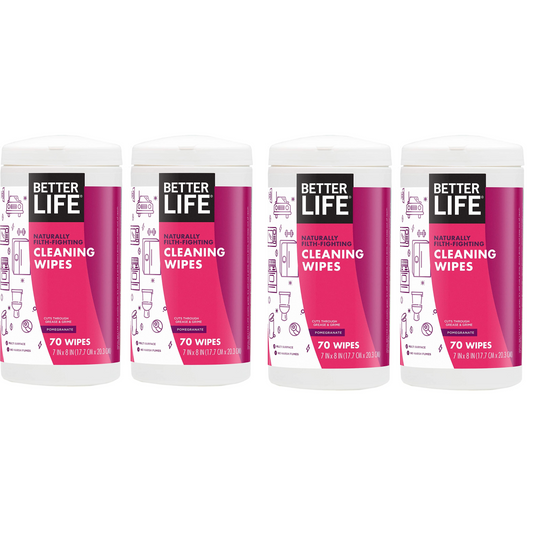 Better Life Natural AllPurpose Cleaning Wipes, Pomegranate Scent, 140 Count