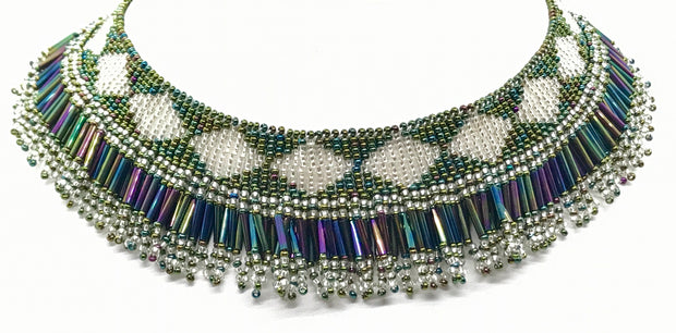 Vintage Beaded Collar Necklace Craft