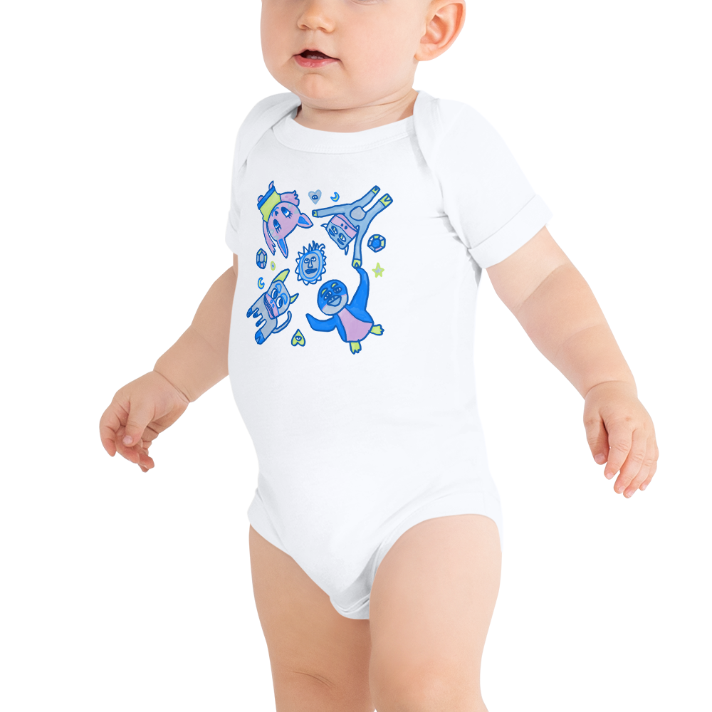 Download Animal Friends Baby Onesie - Shop Three Pears