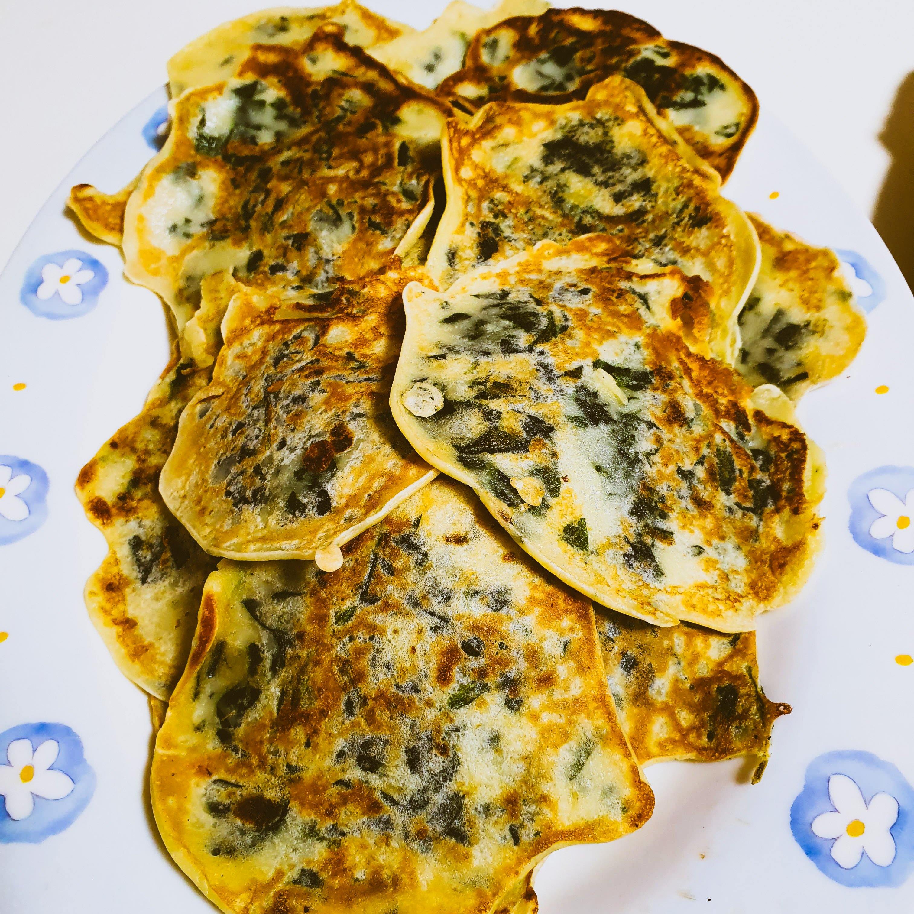 Sari's Finnish spinach pancakes – Creative Cooks Kitchen Australia