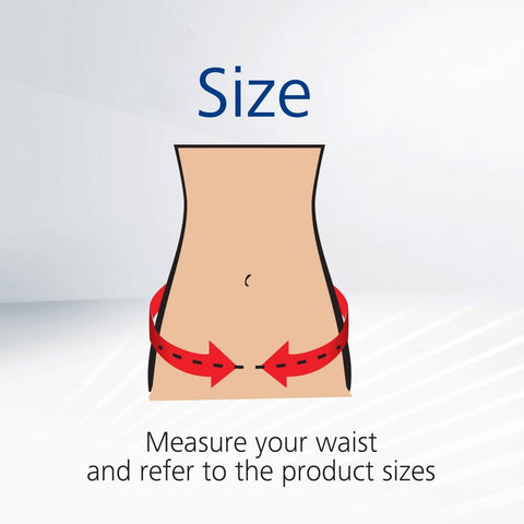 Checking waist size for adult diapers