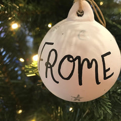 frome ceramic bauble 
